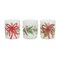 Melrose Set of 6 Holly Berry Christmas Votive Candle Holders 3.25"